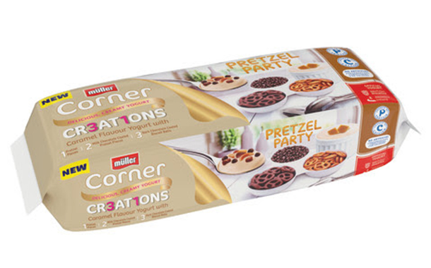 Müller expands its yogurt range with Pretzel Party