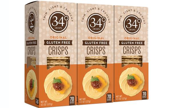 34 Degrees launches gluten-free crisps made using chickpea flour