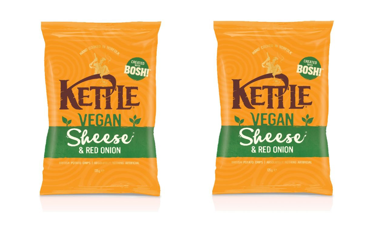 Kettle Chips unveils ‘sheese and red onion’ flavour for Veganuary