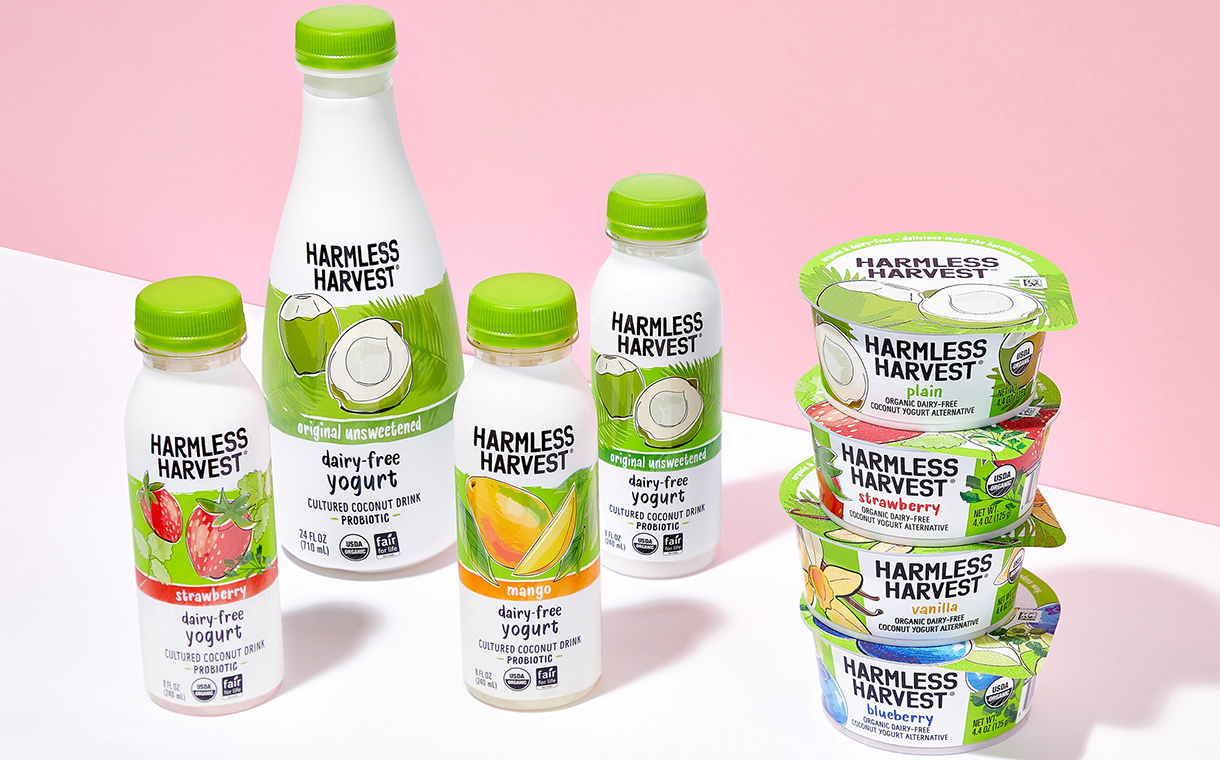 Harmless Harvest launches dairy-free coconut yogurt alternatives