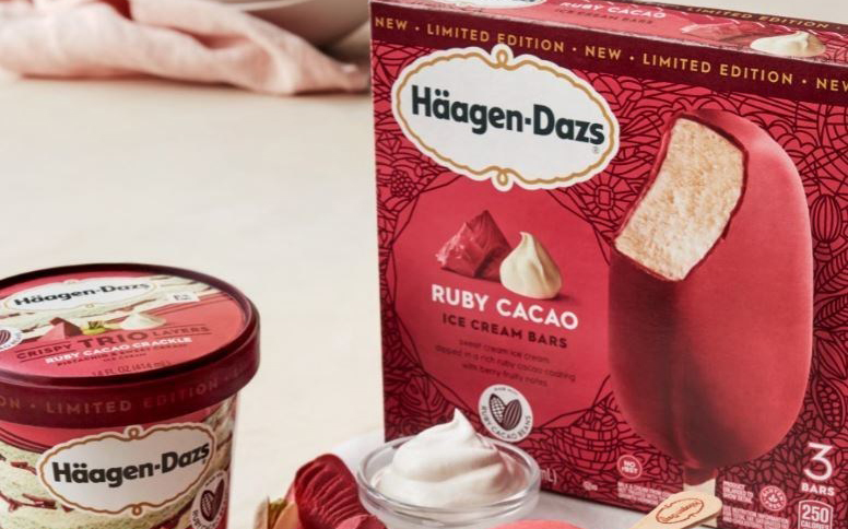 Häagen-Dazs launches limited-edition ruby cacao collection