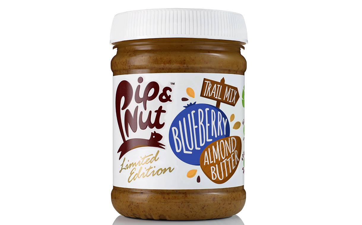Pip & Nut debuts blueberry trail mix almond butter in the UK