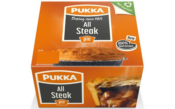 Pukka debuts plastic-free packaging for pie portfolio