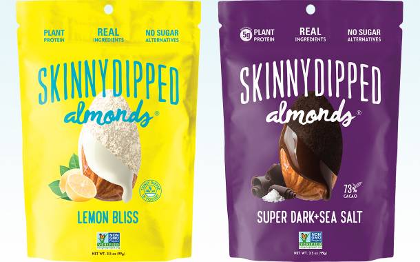 SkinnyDipped Almonds debuts two new snack flavours in the US