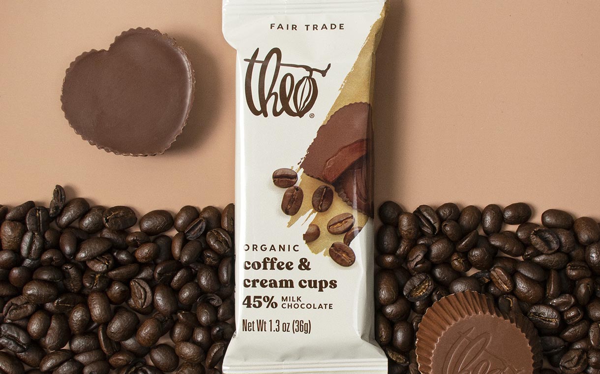Theo Chocolate debuts popular flavour duos in its chocolate cups