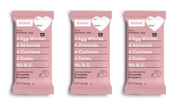 Rxbar unveils chocolate raspberry Valentine’s edition bar