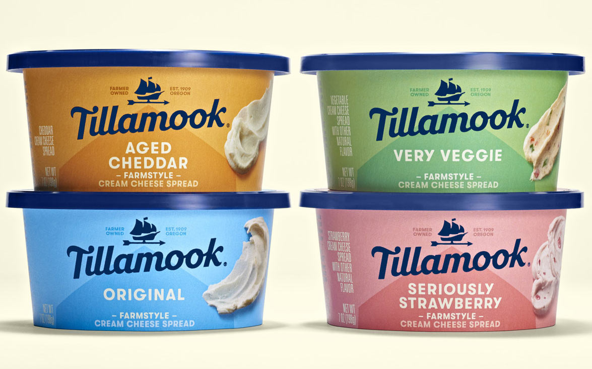 Tillamook introduces Farmstyle Cream Cheese Spreads range