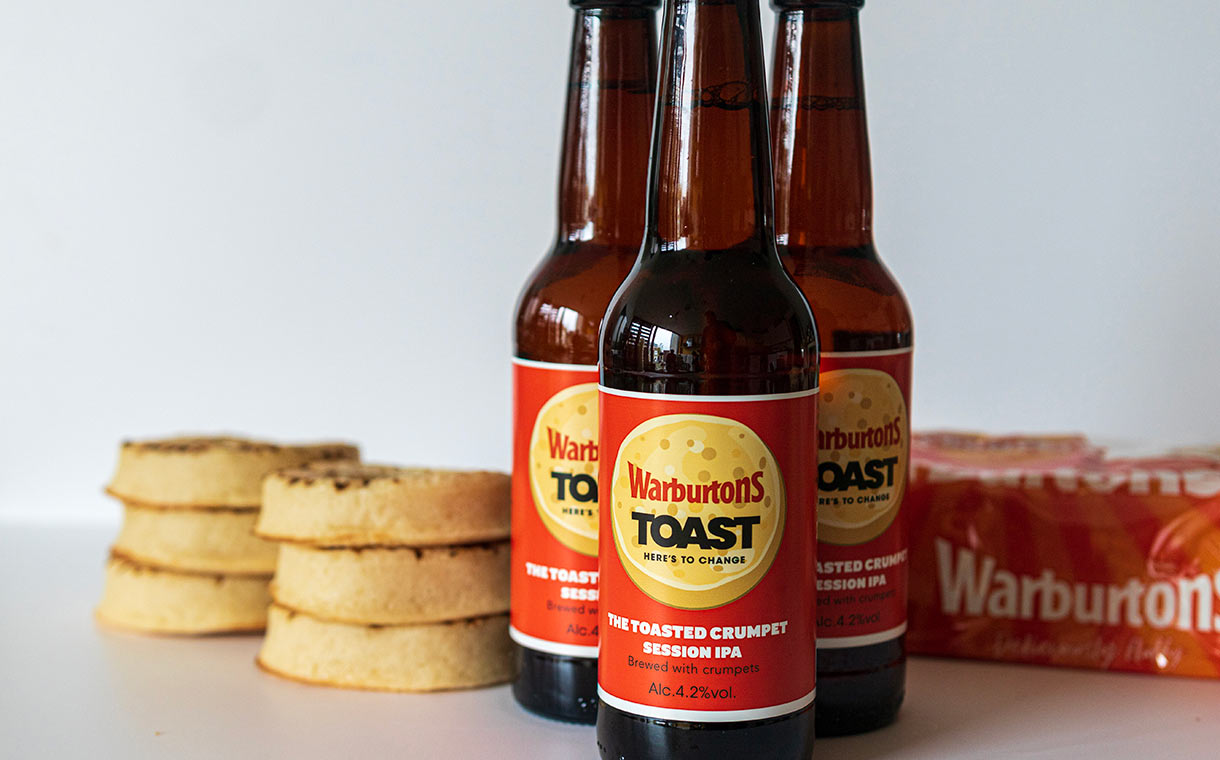 Toast Ale and Warburtons use ‘wonky’ crumpets to create beer