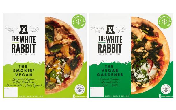 The White Rabbit enters frozen aisle with plant-based pizzas