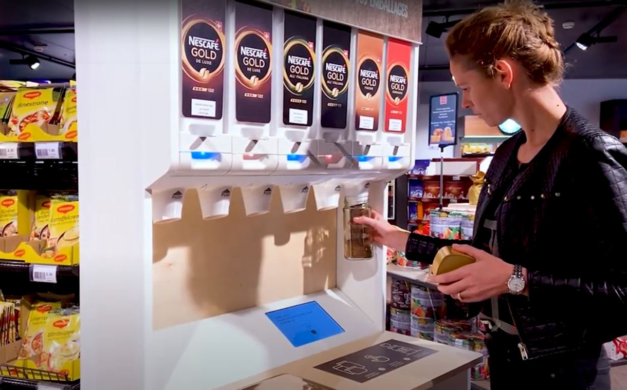 Nestlé pilots refillable coffee dispensers in Switzerland