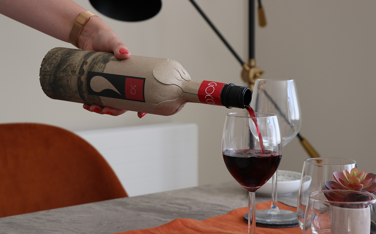 Frugalpac debuts paper-based bottle for wine and spirits