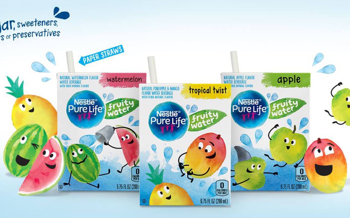 Nestlé Pure Life introduces fruity water for kids in US
