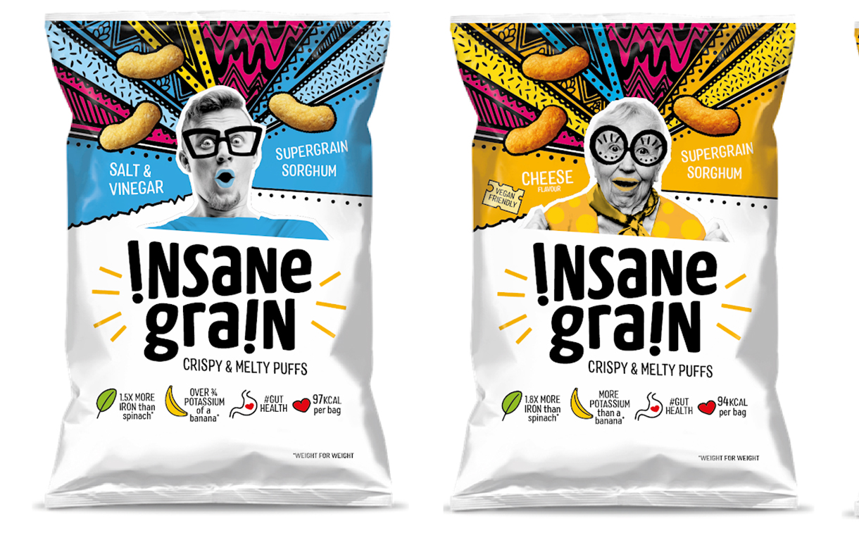Insane Grain launches puff snacks made from sorghum
