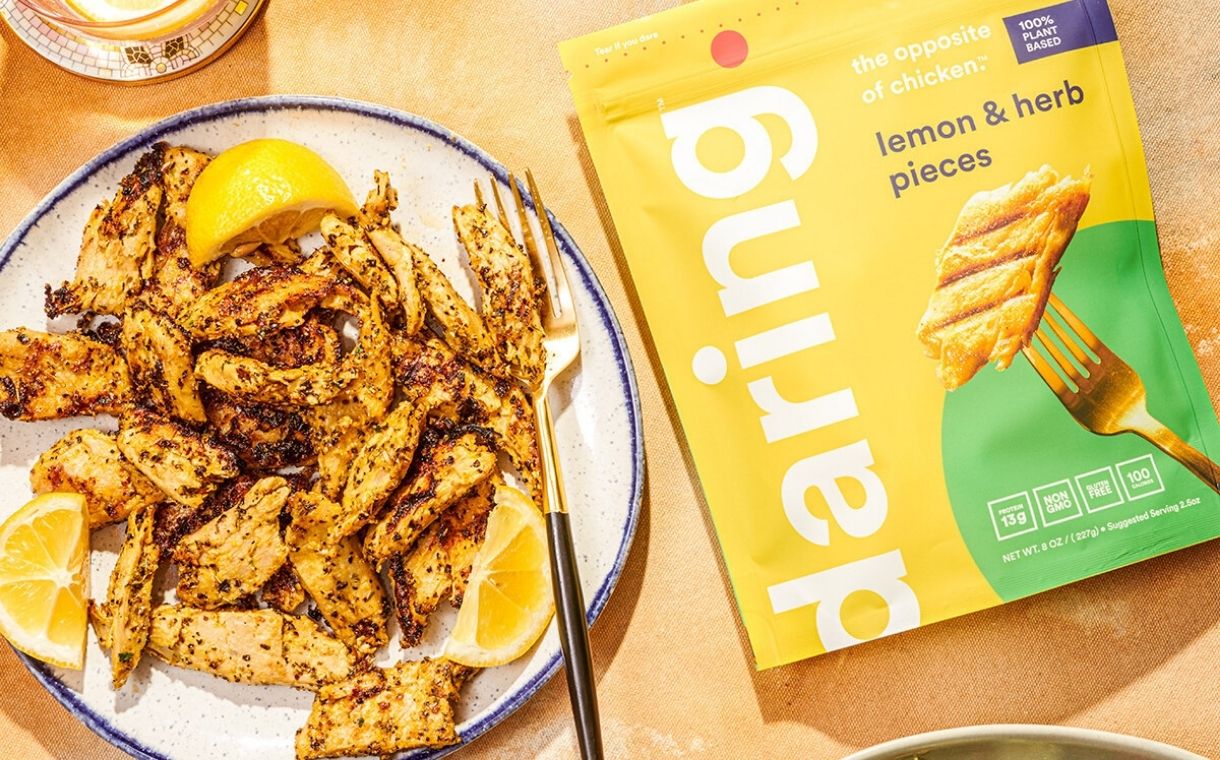 Plant-based chicken producer Daring debuts new flavours