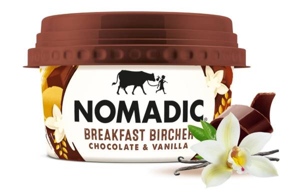 Nomadic Dairy debuts Chocolate and Vanilla Breakfast Bircher