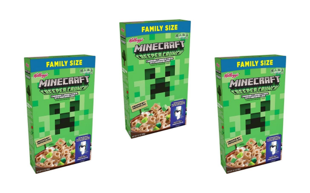 Kellogg's and Minecraft unveil Creeper Crunch Cereal