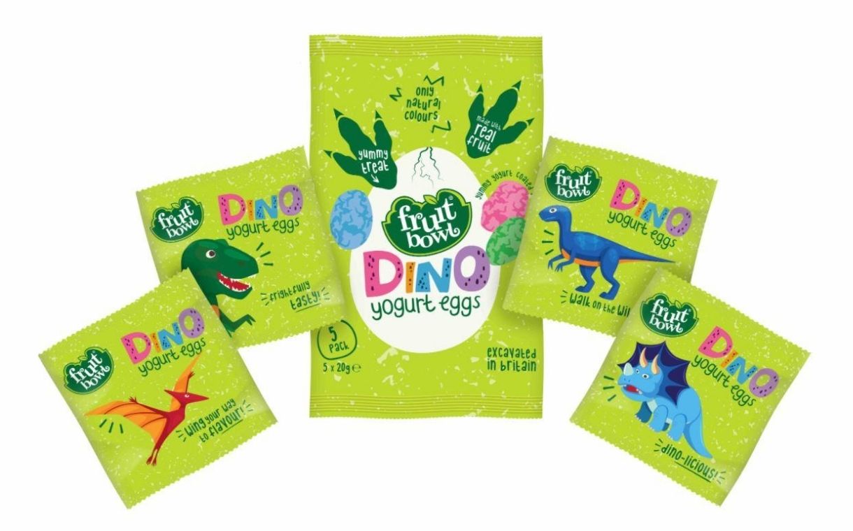 UK snack brand Fruit Bowl unveils Dino Yogurt Eggs