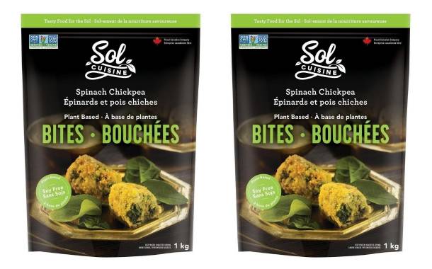Sol Cuisine launches Spinach Chickpea Bites in Canada