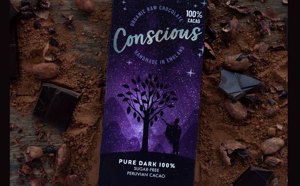 Conscious Chocolate launches 100% cacao bar in UK