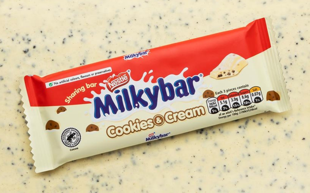 Milkybar launches new Cookies & Cream sharing block