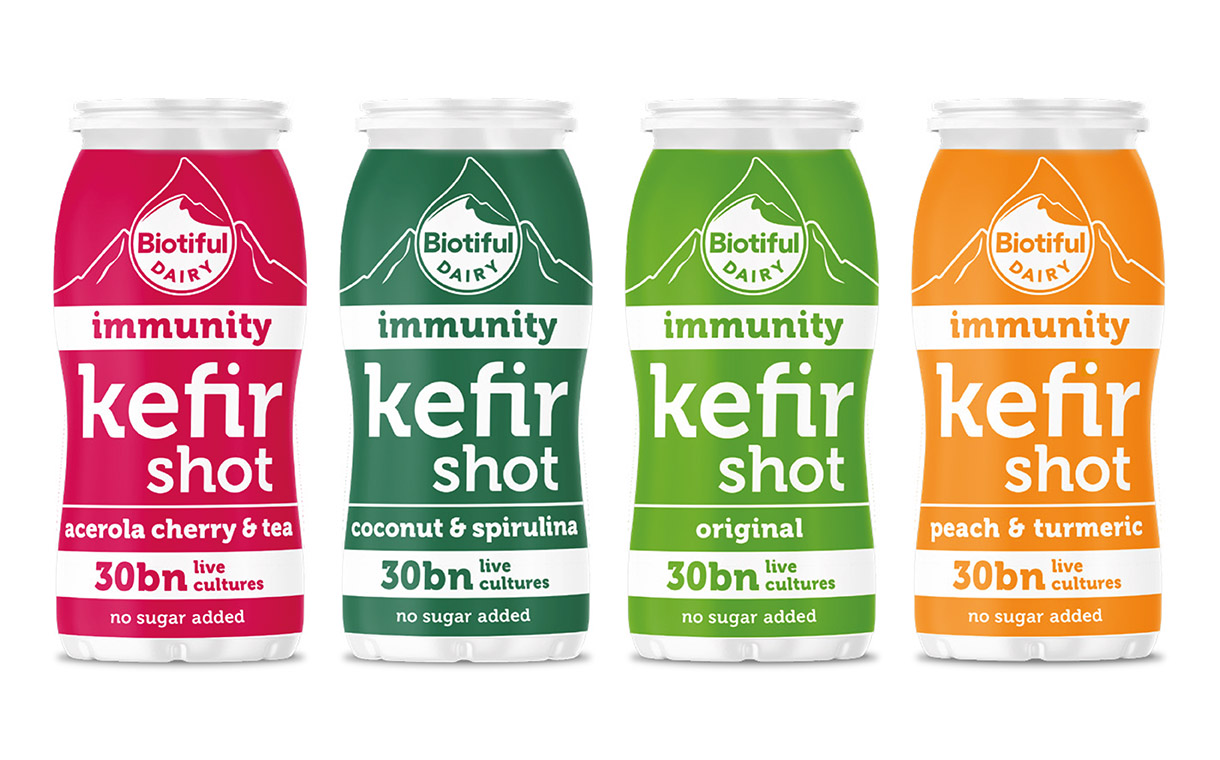 Biotiful Dairy adds shot range to kefir offering