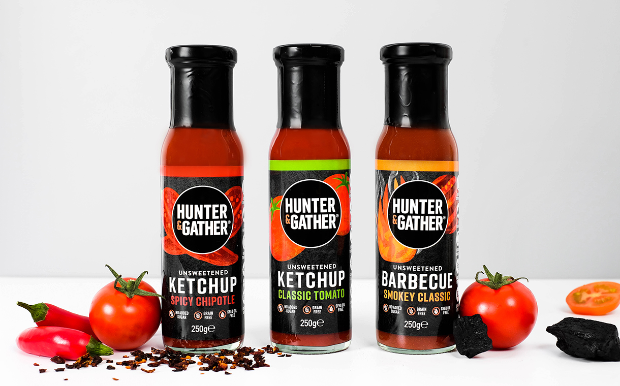 Hunter & Gather launches three unsweetened ketchups in UK