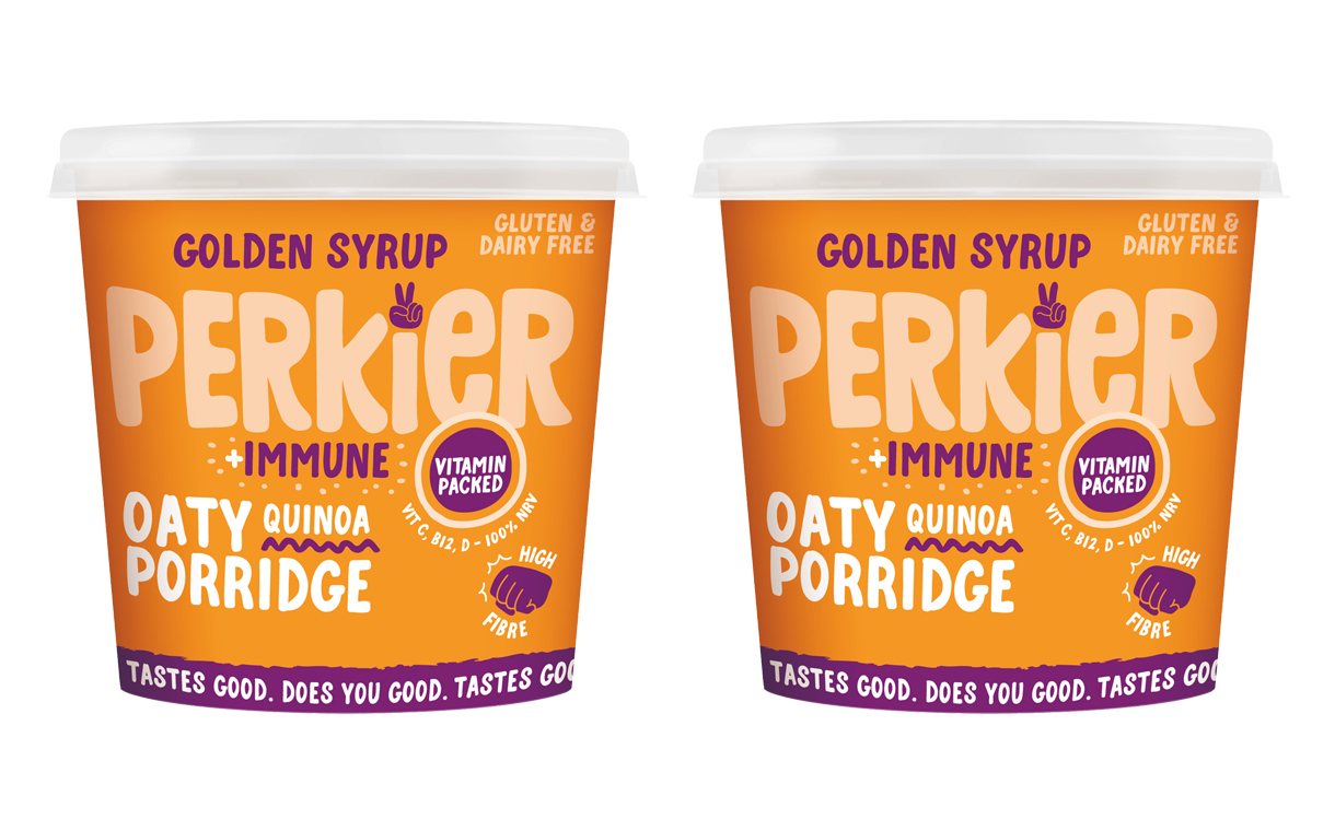 Perkier releases immune-boosting snack bars and porridge pots