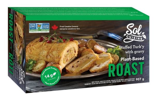 Canadian plant-based producer Sol Cuisine unveils vegan turk'y roast
