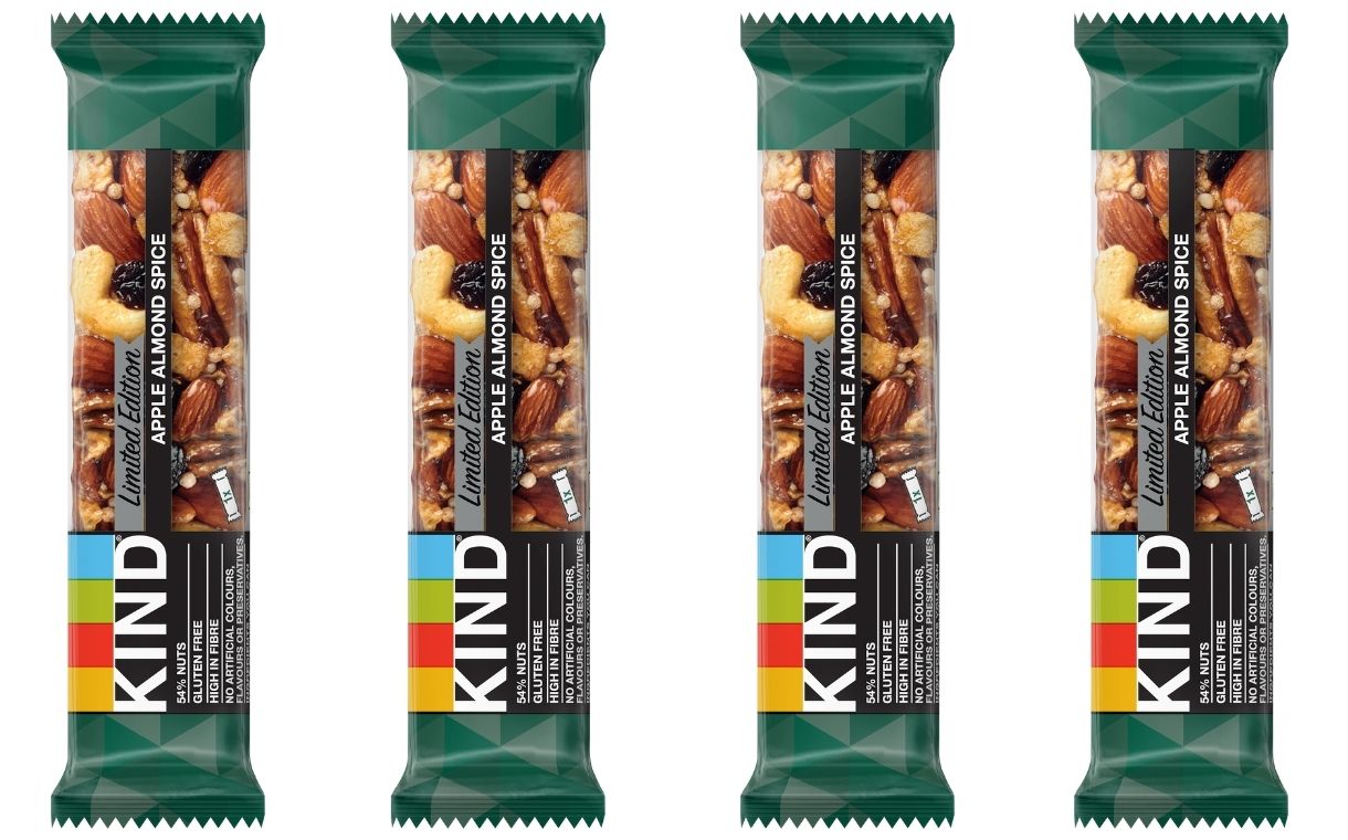 Kind debuts seasonal apple almond spice bar