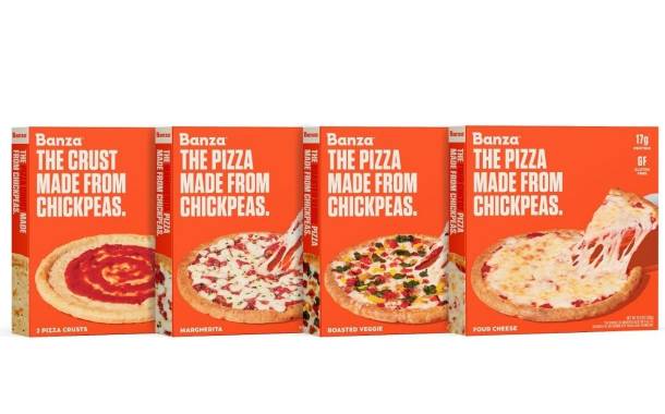 Banza unveils range of frozen pizzas featuring chickpea crusts