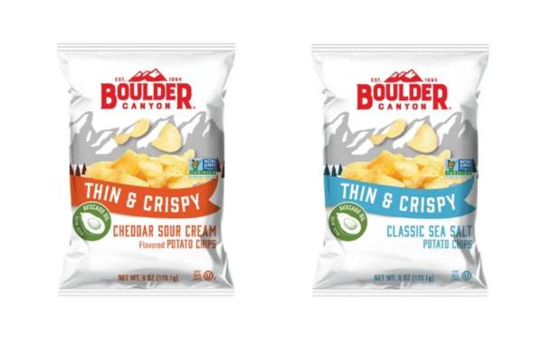 Boulder Canyon unveils thin-cut potato chips cooked in avocado oil