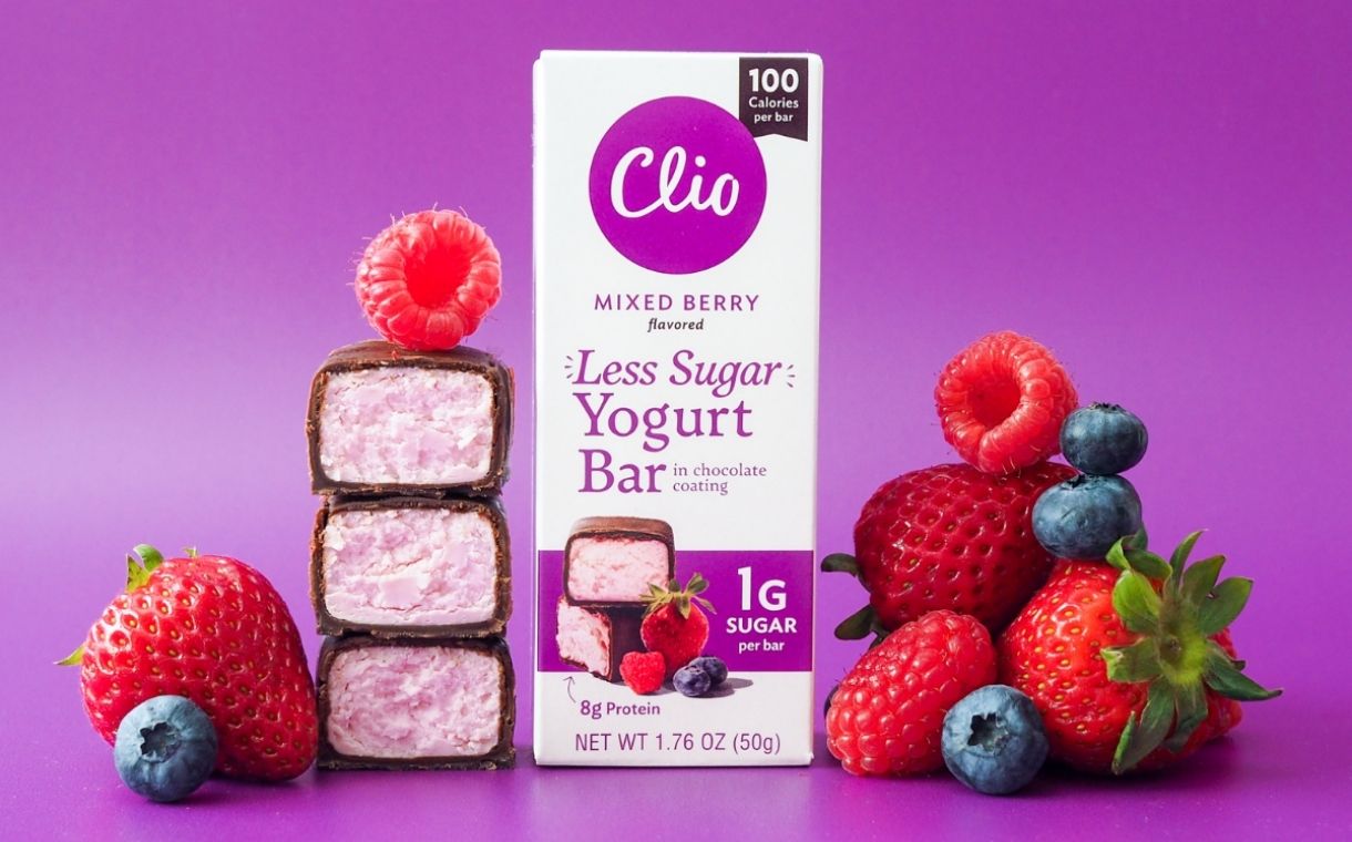 Clio Snacks unveils reduced-sugar yogurt bar line