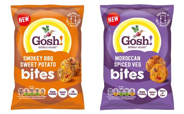 Gosh! Food unveils new plant-based Snack Bites in the UK