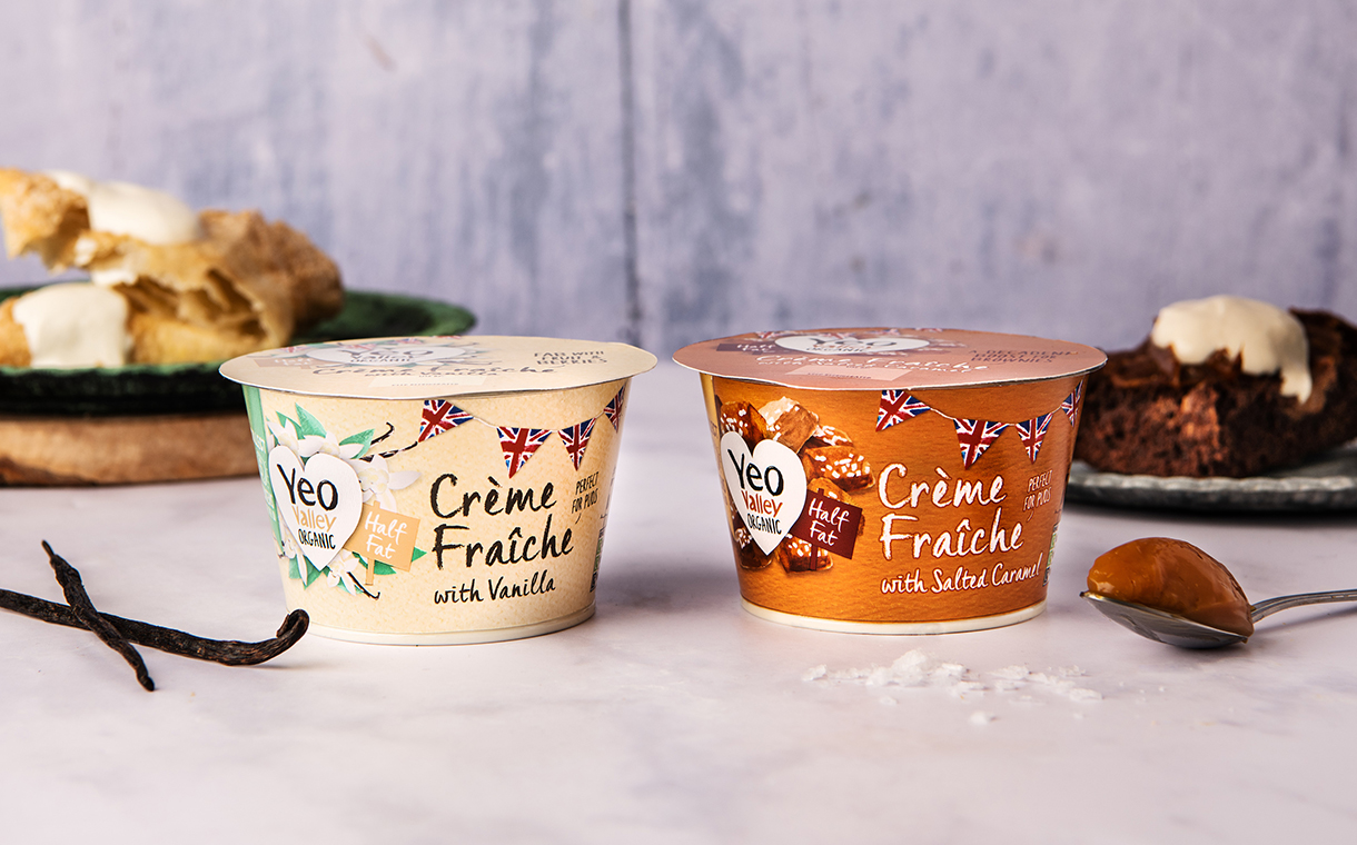 Yeo Valley introduces new sweet flavoured crème fraîche