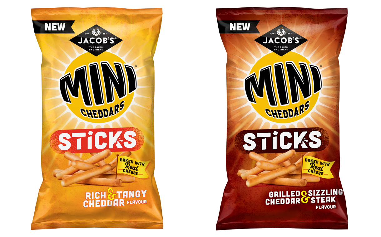 Pladis to expand snacks range by launching Jacob's Mini Cheddars Sticks
