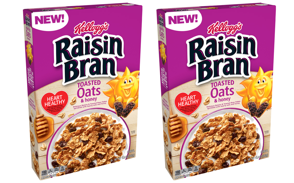 Kellogg expands Raisin Bran range with Toasted Oats and Honey cereal