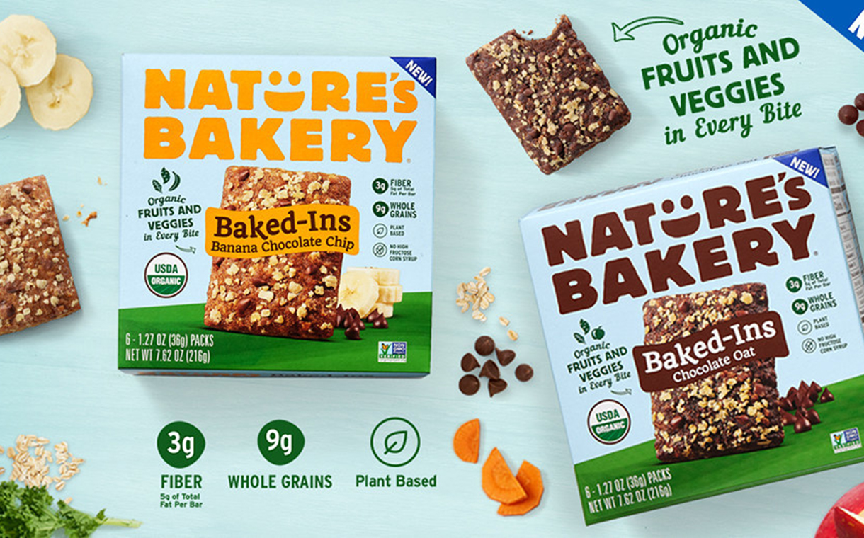 Nature’s Bakery launches baked bars with hidden fruit and vegetables