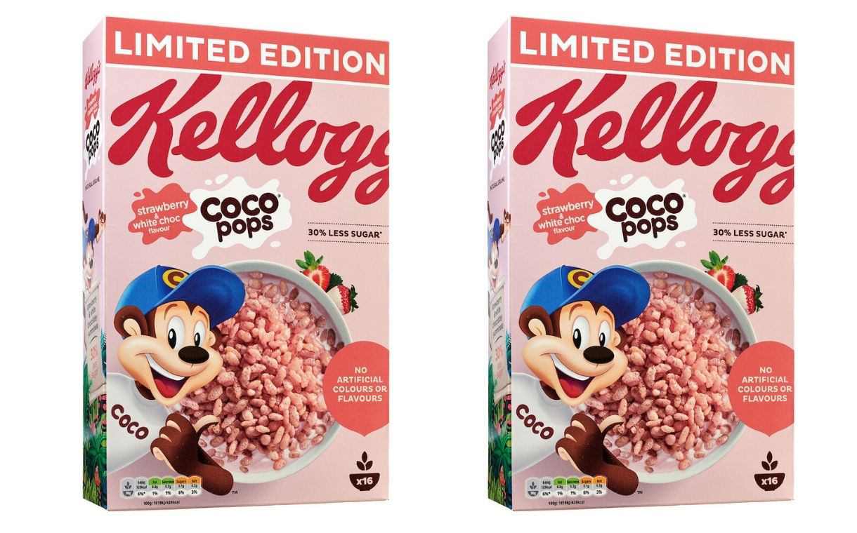 Bukser vegetarisk støbt Kellogg's to release limited-edition pink Coco Pops - FoodBev Media