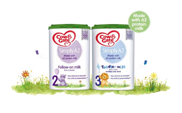 Cow & Gate introduces formula range made with a2 protein milk
