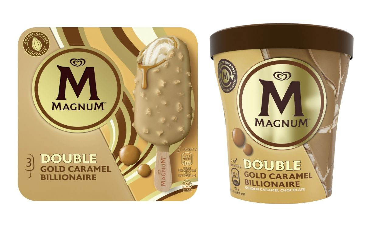 Unilever launches Magnum Double Gold Caramel Billionaire in UK