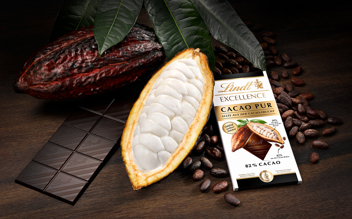Lindt & Sprüngli unveils chocolate bar made with entire cocoa pod