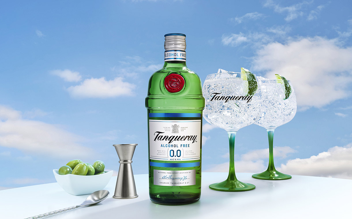 Diageo unveils alcohol-free Tanqueray gin variant