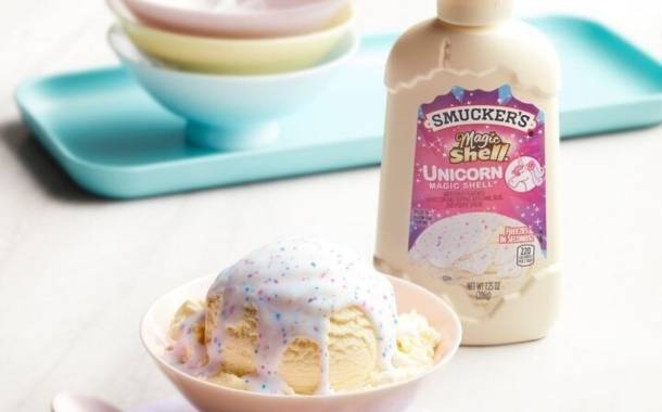 JM Smucker unveils Unicorn Magic Shell ice cream topping