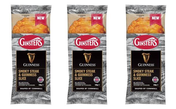 Ginsters unveils steak slice infused with Guinness