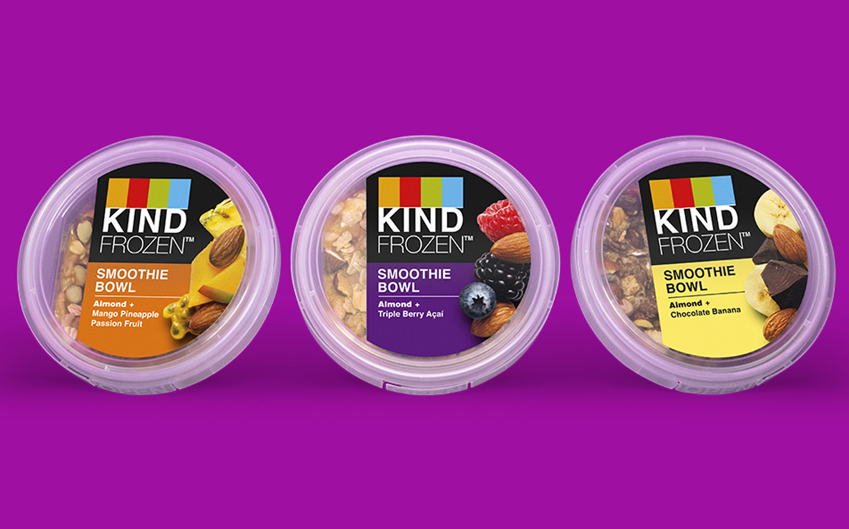 Kind debuts new frozen smoothie bowls in US