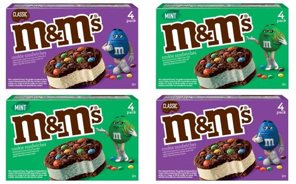 Mars Wrigley unveils new M&M’s Ice Cream Cookie Sandwich flavours