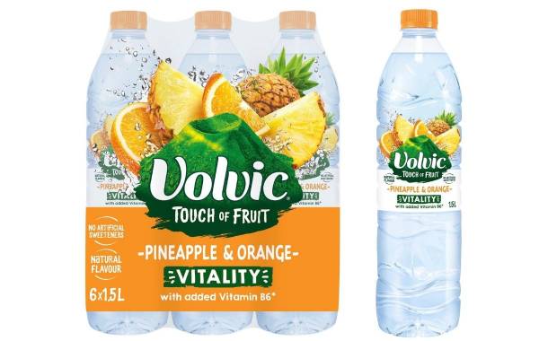 Danone unveils new Volvic Touch of Fruit offering with added vitamin B6