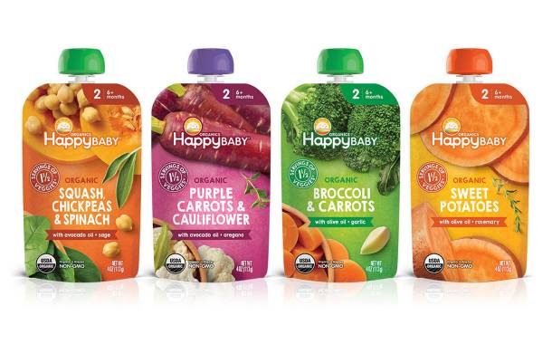 Happy Family Organics debuts vegetable blend pouches