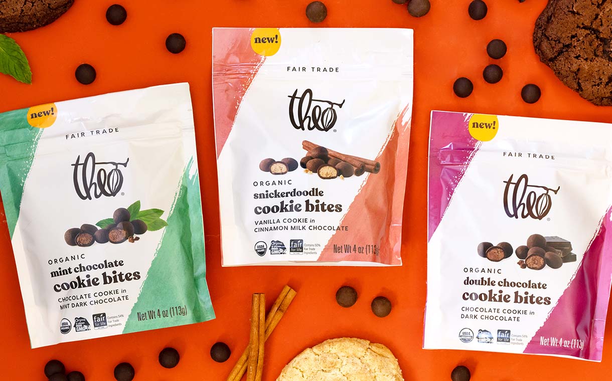 Theo Chocolate debuts new Cookie Bites range