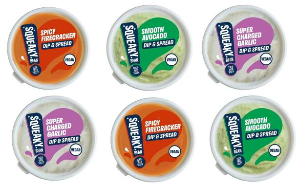 Squeaky Bean launches three new vegan dips in UK
